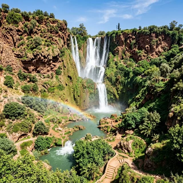 Ouzoud Waterfalls day trip from Villa A — best hotel near Ouzoud Waterfalls in Beni Mellal