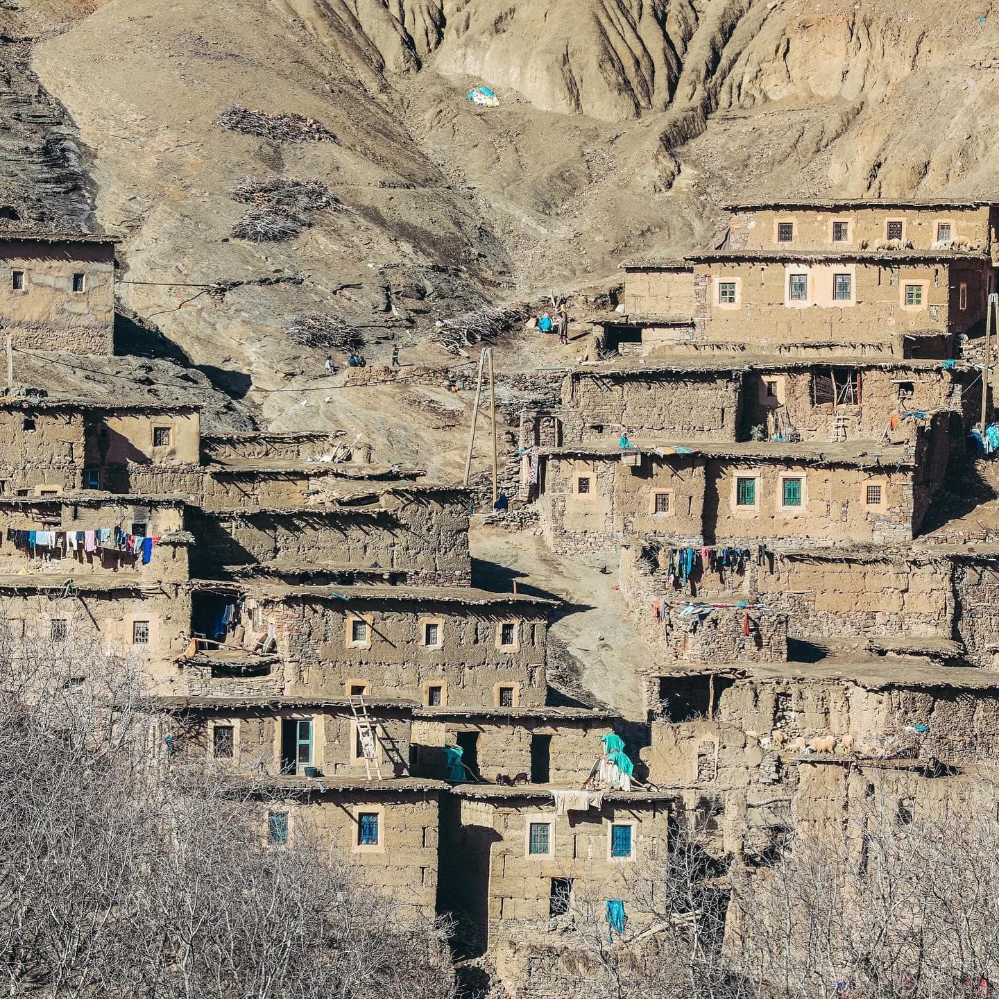 Outdoor lounge area at Villa A Guest House Beni Mellal — luxury accommodation near Atlas Mountains